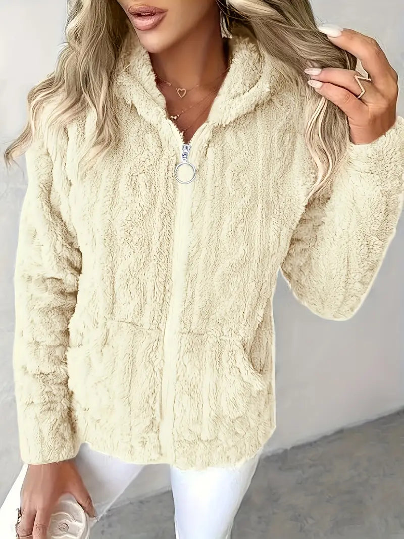 Ganka - Felpa Con Cappuccio e Zip a Maniche Lunghe