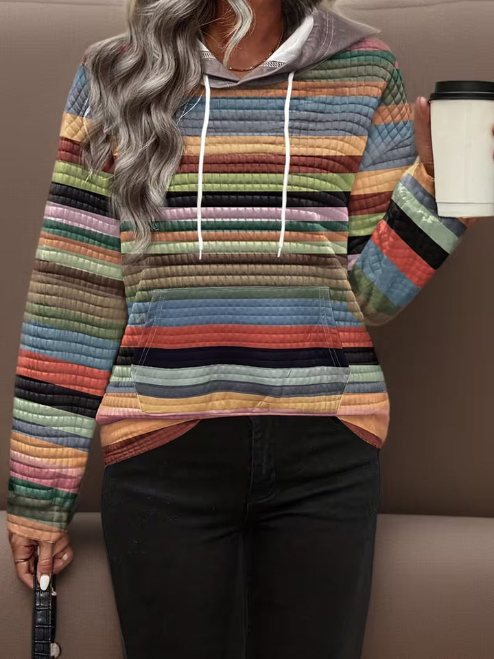 Bilisha - Felpa Con Cappuccio a Righe