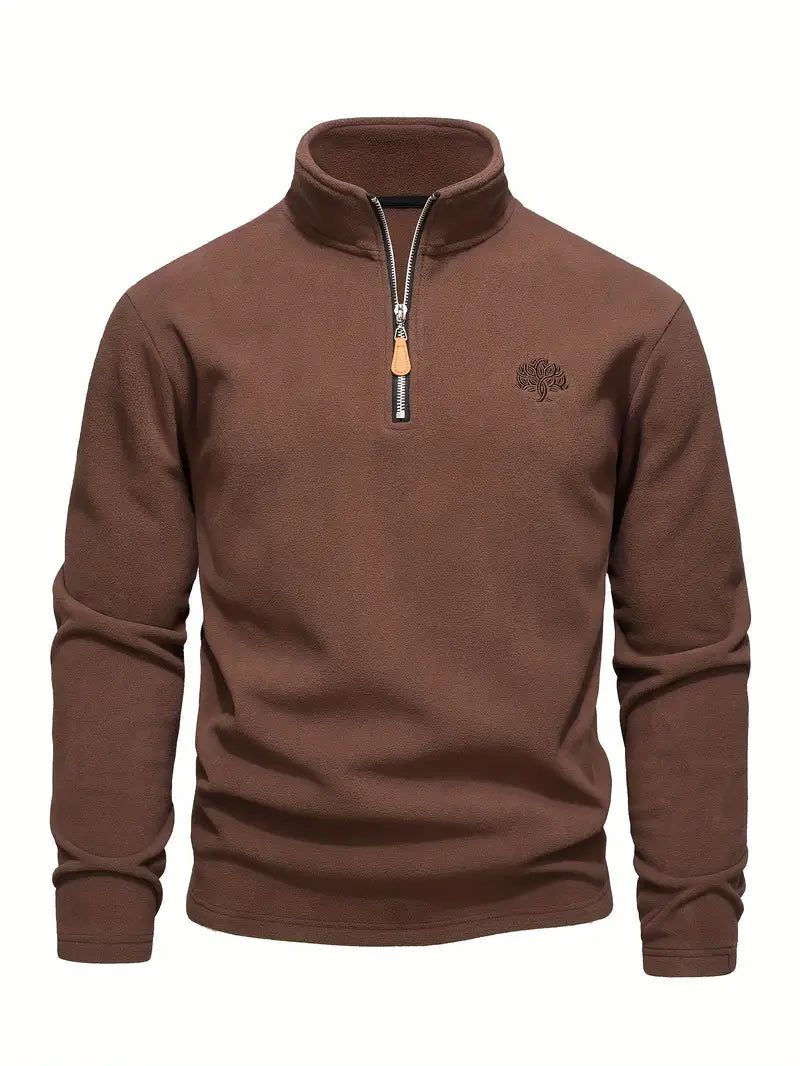 Lamar - Felpa a Maniche Lunghe Con Mezza Zip