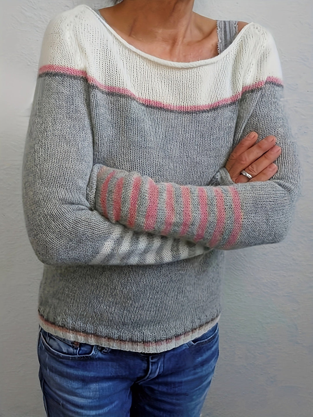 Katharina - Maglione a Righe a Maniche Lunghe