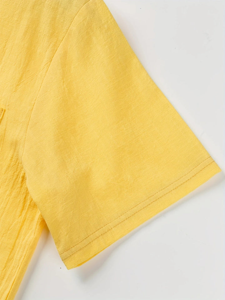 Markos - Camicia Informale a Maniche Corte Con Bottoni