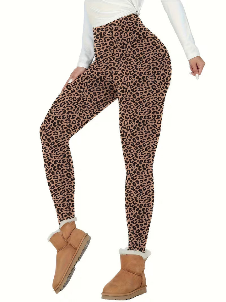 Linzay - Leggings a Vita Alta Con Fodera in Pile Termico