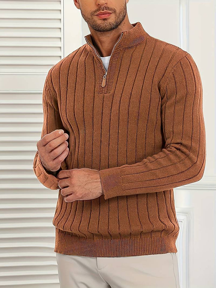 Yedidya - Maglione Casual a Maniche Lunghe Lavorato a Maglia