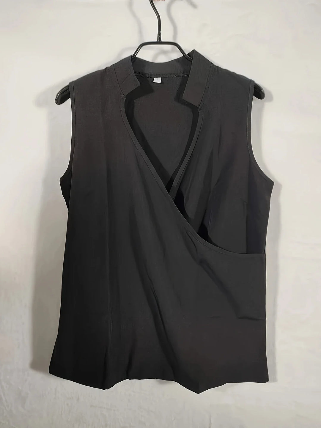 Cebulska - Elegante Camicetta Senza Maniche Con Scollo Incrociato