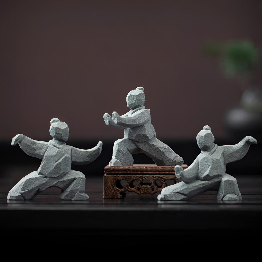 SpiritStone - Statuine in Ceramica Wushu Flusso