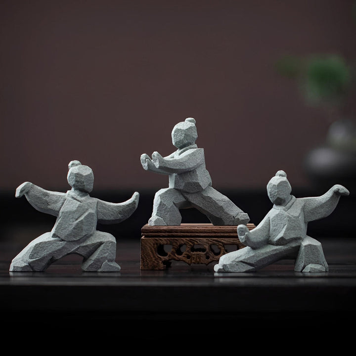 SpiritStone - Statuine in Ceramica Wushu Flusso