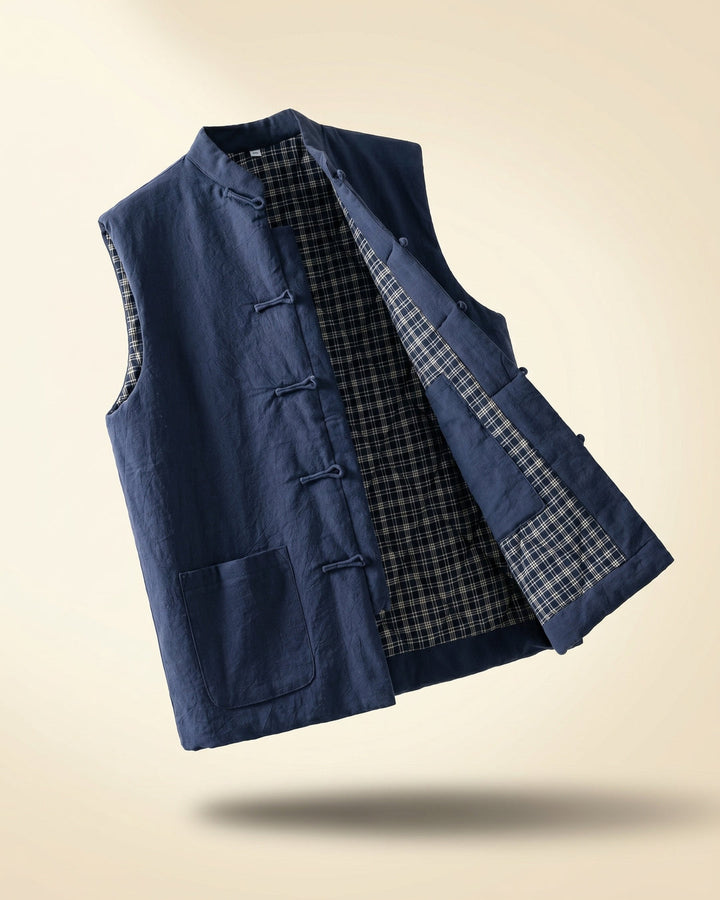 Fredrick - Gilet Con Tasche Frontali in Stile Vintage