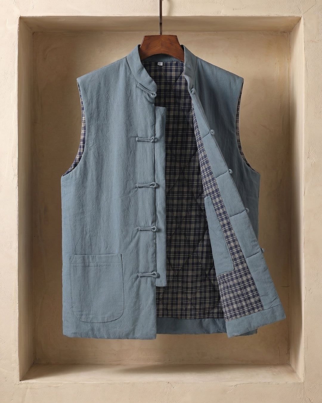 Fredrick - Gilet Con Tasche Frontali in Stile Vintage