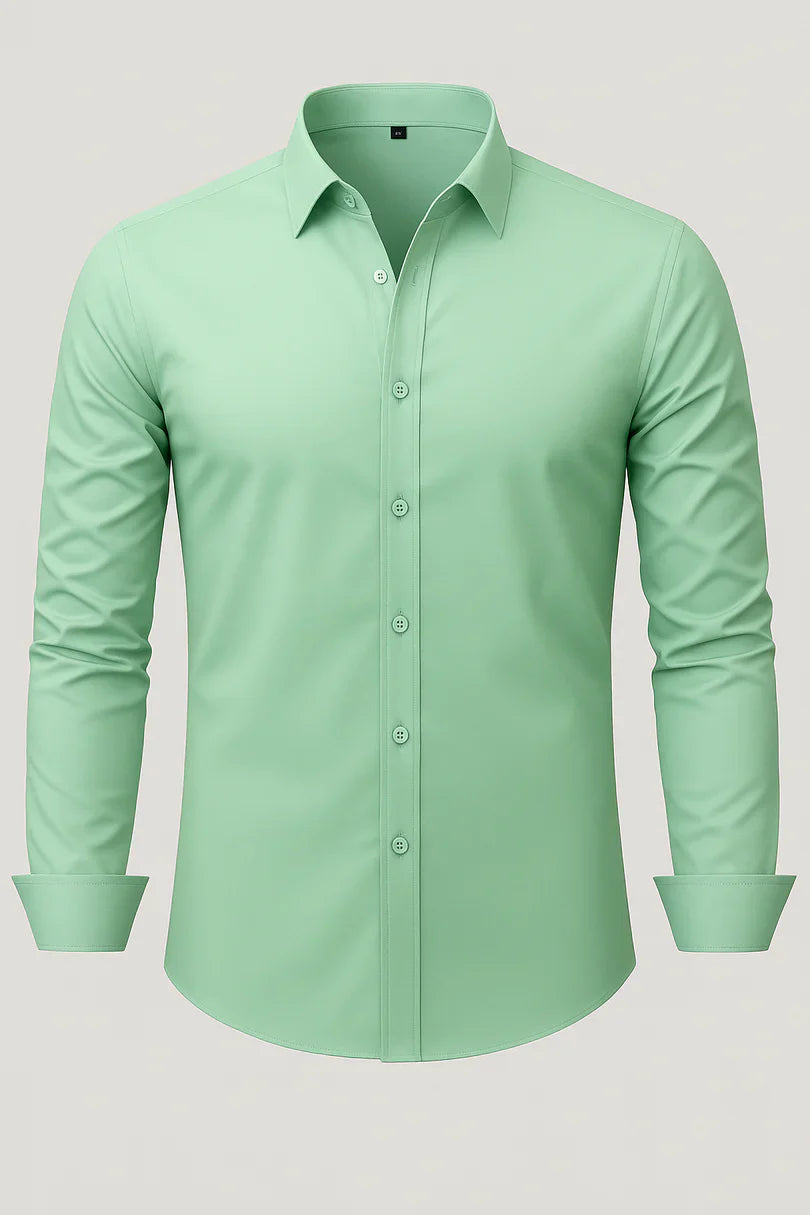 Bordon - Camicia Elasticizzata Non Stirabile Con Bottoni