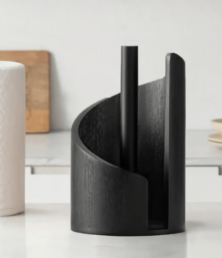 WoodRipple - Portarotolo in Legno per Carta Igienica
