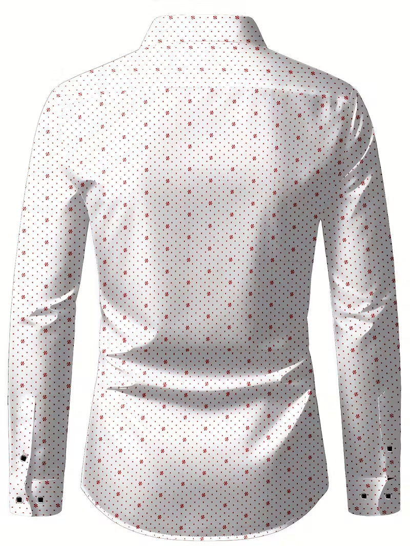 Spyros - Camicia a Maniche Lunghe Con Abbottonatura Frontale