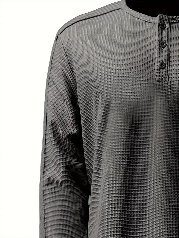 Pablo - Camicia Informale Lavorato a Maglia a Maniche Lunghe