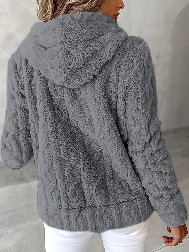 Ganka - Felpa Con Cappuccio e Zip a Maniche Lunghe