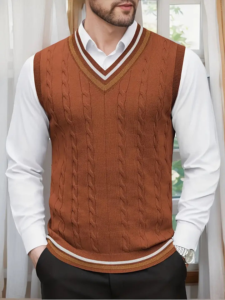 Duane - Maglione Senza Maniche Con Scollo a V