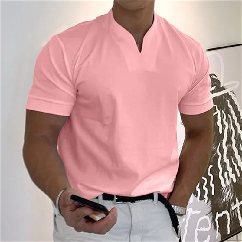 Neven - T-Camicia a Maniche Corte Con Scollo a V