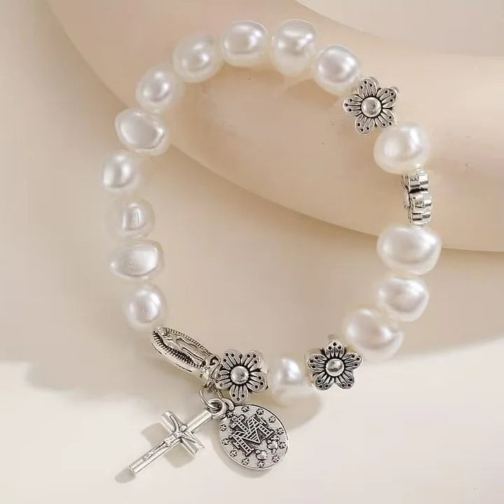 Ninetta - Bracciale con Margherita della Vergine Maria Serenity