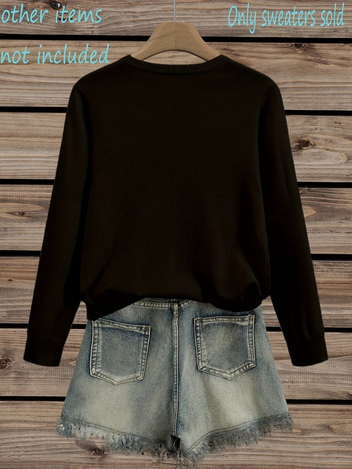 Meylaa - Elegante Maglione a Maniche Lunghe