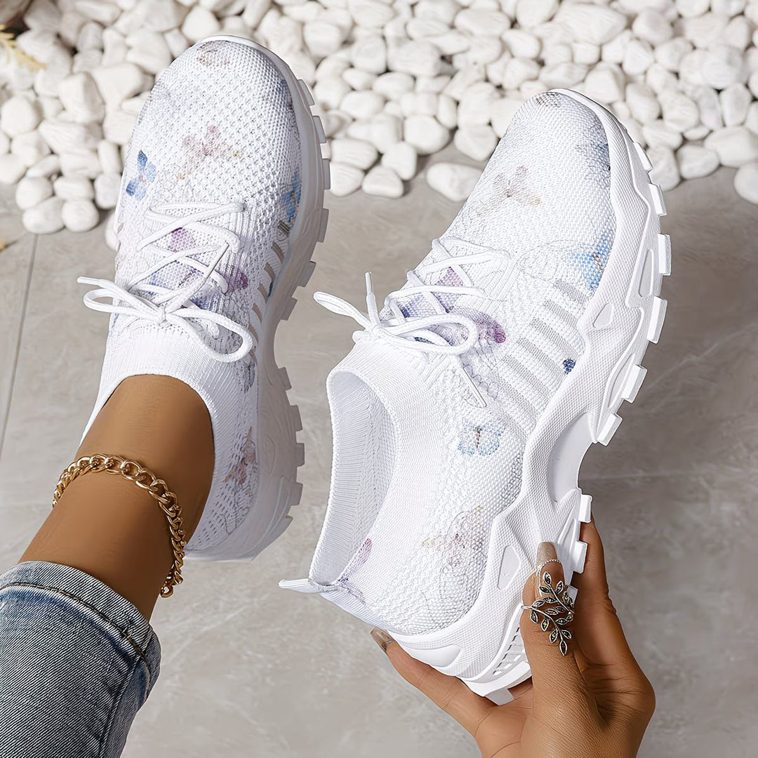 Destinee - Sneaker Con Lacci e Stampa a Farfalle