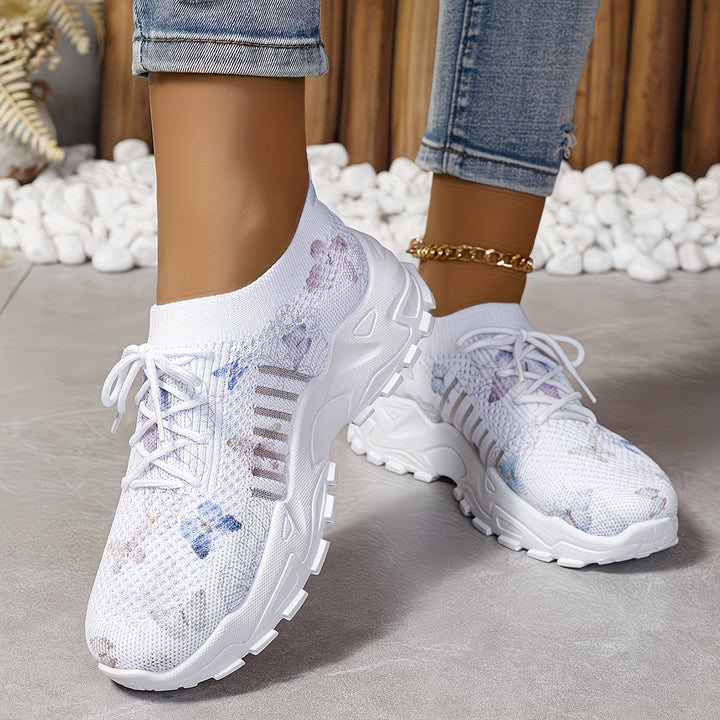Destinee - Sneaker Con Lacci e Stampa a Farfalle