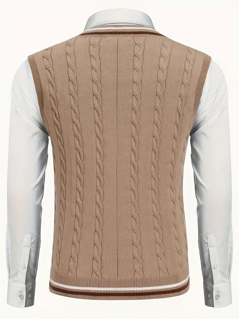 Duane - Maglione Senza Maniche Con Scollo a V