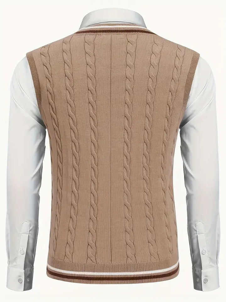 Duane - Maglione Senza Maniche Con Scollo a V