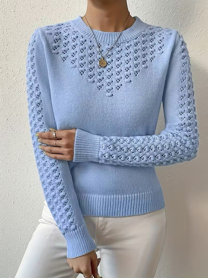 Shannen - Maglione Lavorato a Maglia a Maniche Lunghe