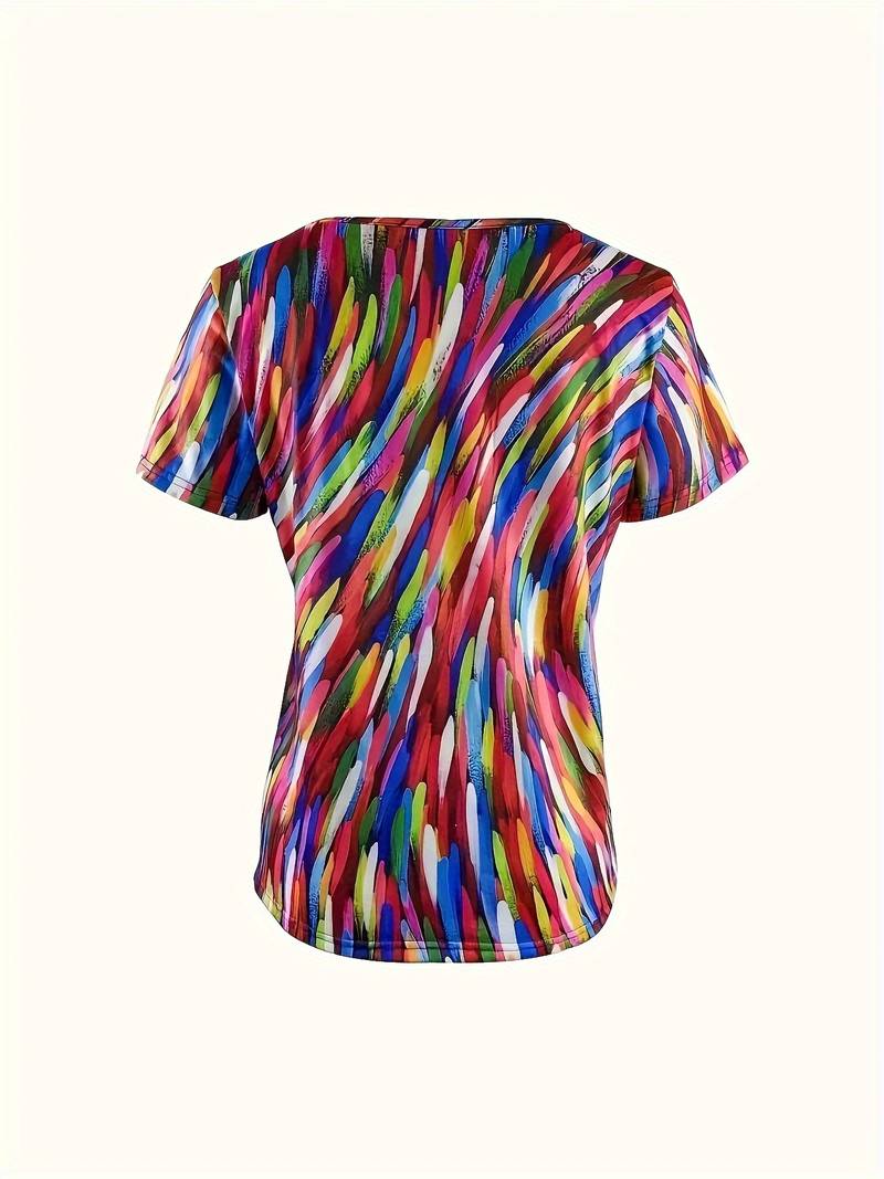 Vidumini - Top Estivo a Maniche Corte Rainbow