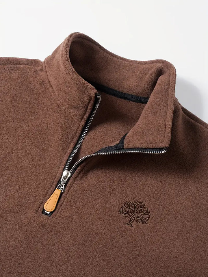 Lamar - Felpa a Maniche Lunghe Con Mezza Zip