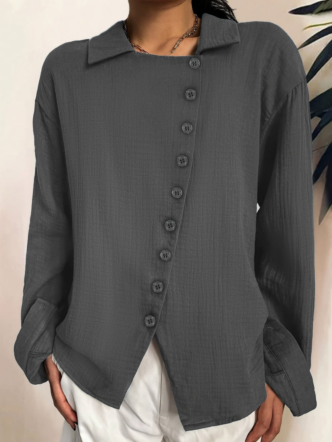 Paige - Camicia Maniche Lunghe Con Bottoni