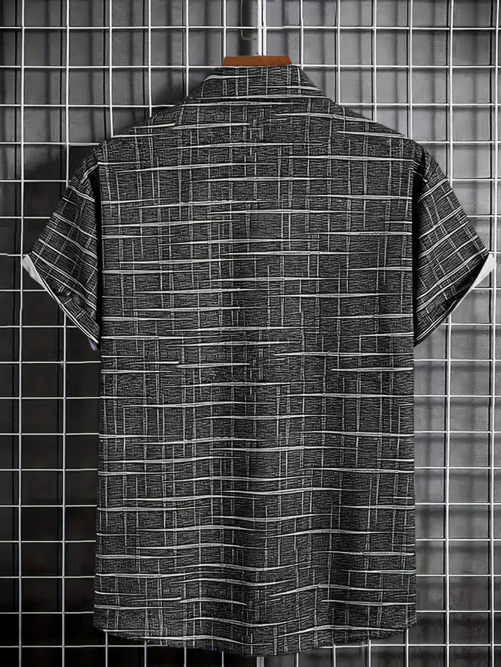 Haroyan - Camicia Elegante Con Motivo A Righe Scozzesi