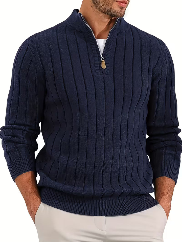 Yedidya - Maglione Casual a Maniche Lunghe Lavorato a Maglia