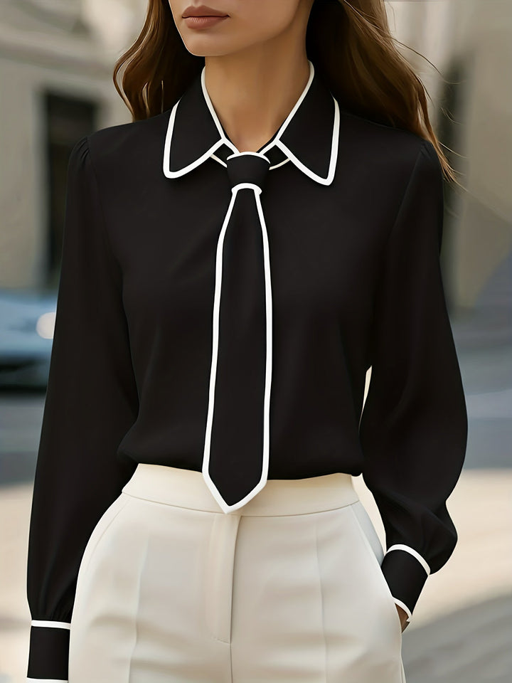 Briella - Camicia a Maniche Lunghe Con Laccio Frontale