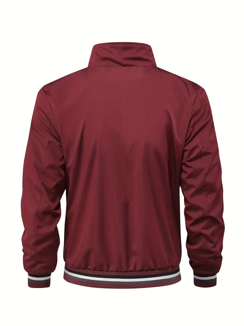 Stanton - Giacca Collare Stand Zip Up Casuale