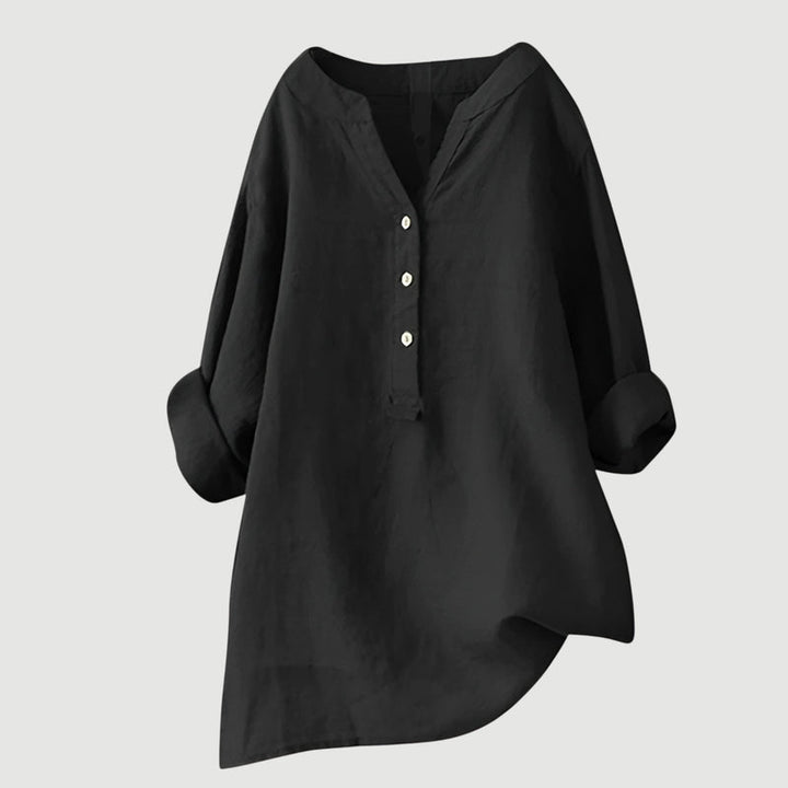 Johanne - Elegante Camicetta Con Bottoni
