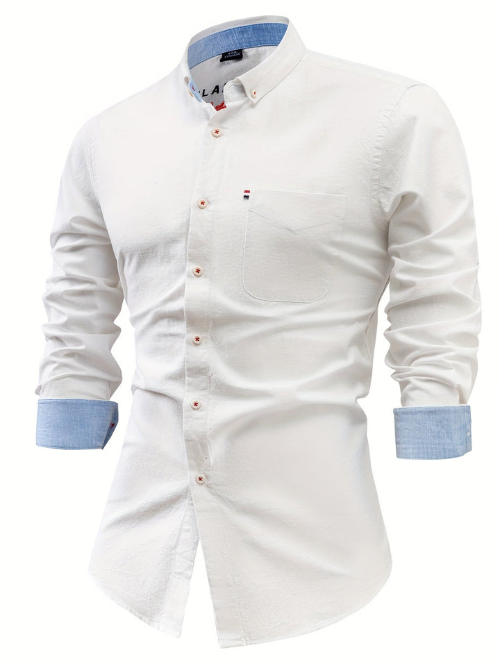 Nolan - Camicia a Maniche Lunghe Con Bottoni