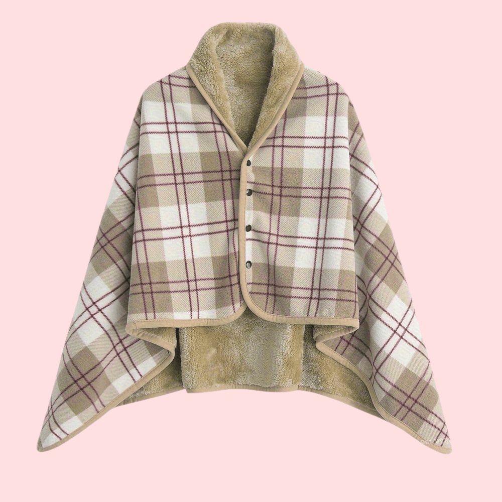 Erlissa - Scialle Coperta Invernale a Quadri