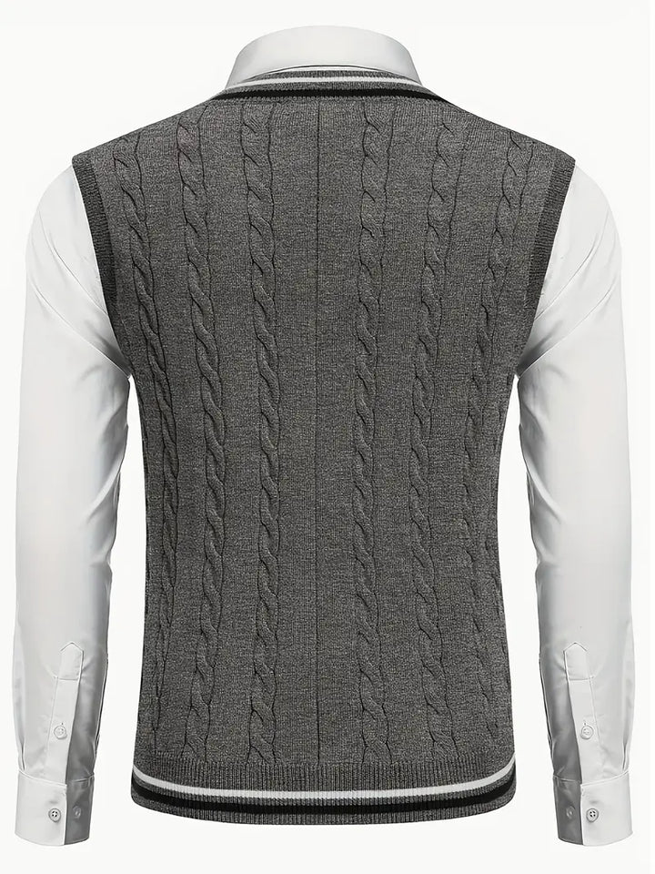 Duane - Maglione Senza Maniche Con Scollo a V