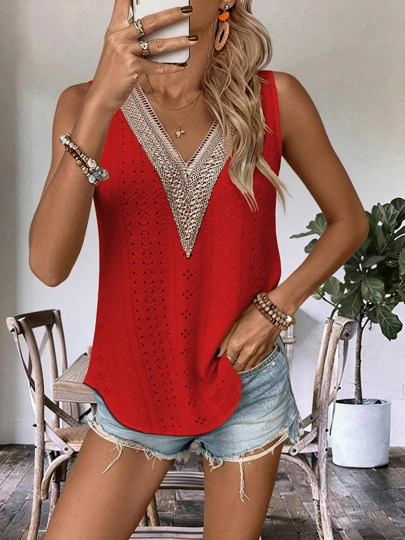 Lavinia - Top Estivo Casual Senza Maniche