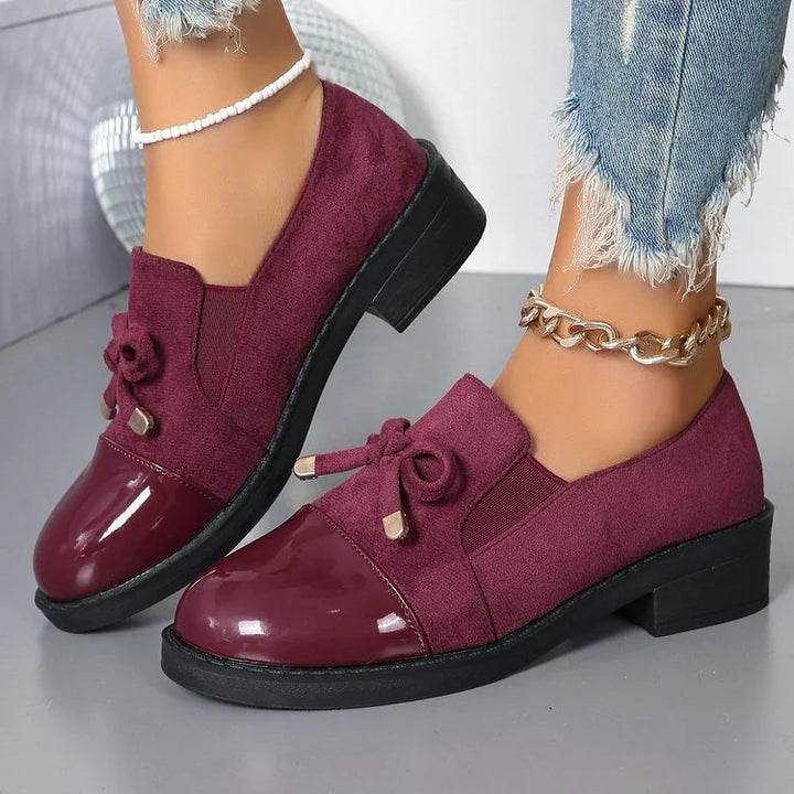 Azahra - Eleganti Mocassini Slip-On Con Fiocco