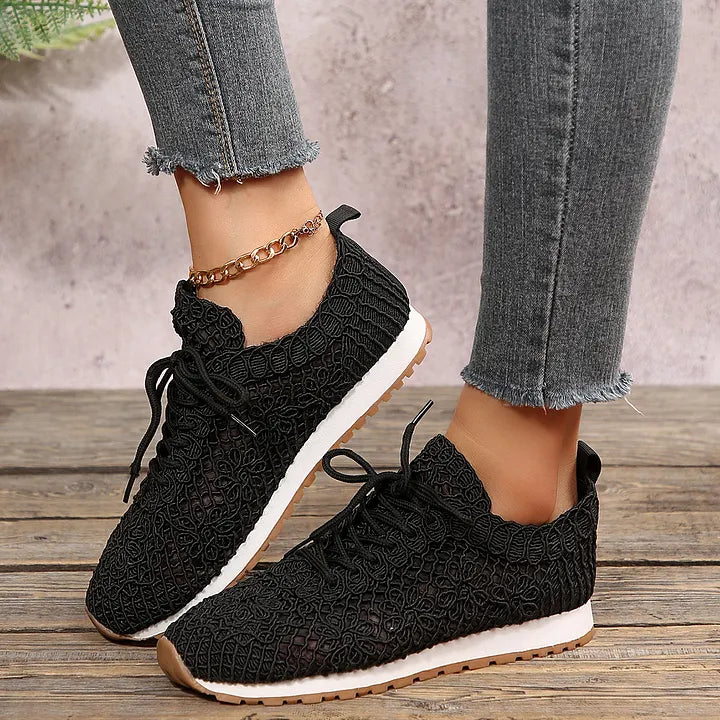 Susannah - Sneaker Traspirante in Maglia Con Lacci