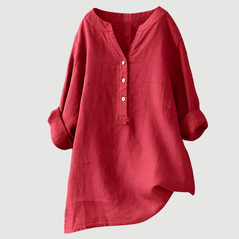 Zarina - Comoda Camicetta In Lino