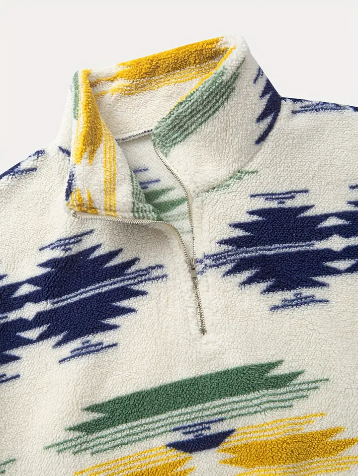 Clinton - Felpa Con Mezza Zip e Collo Alto