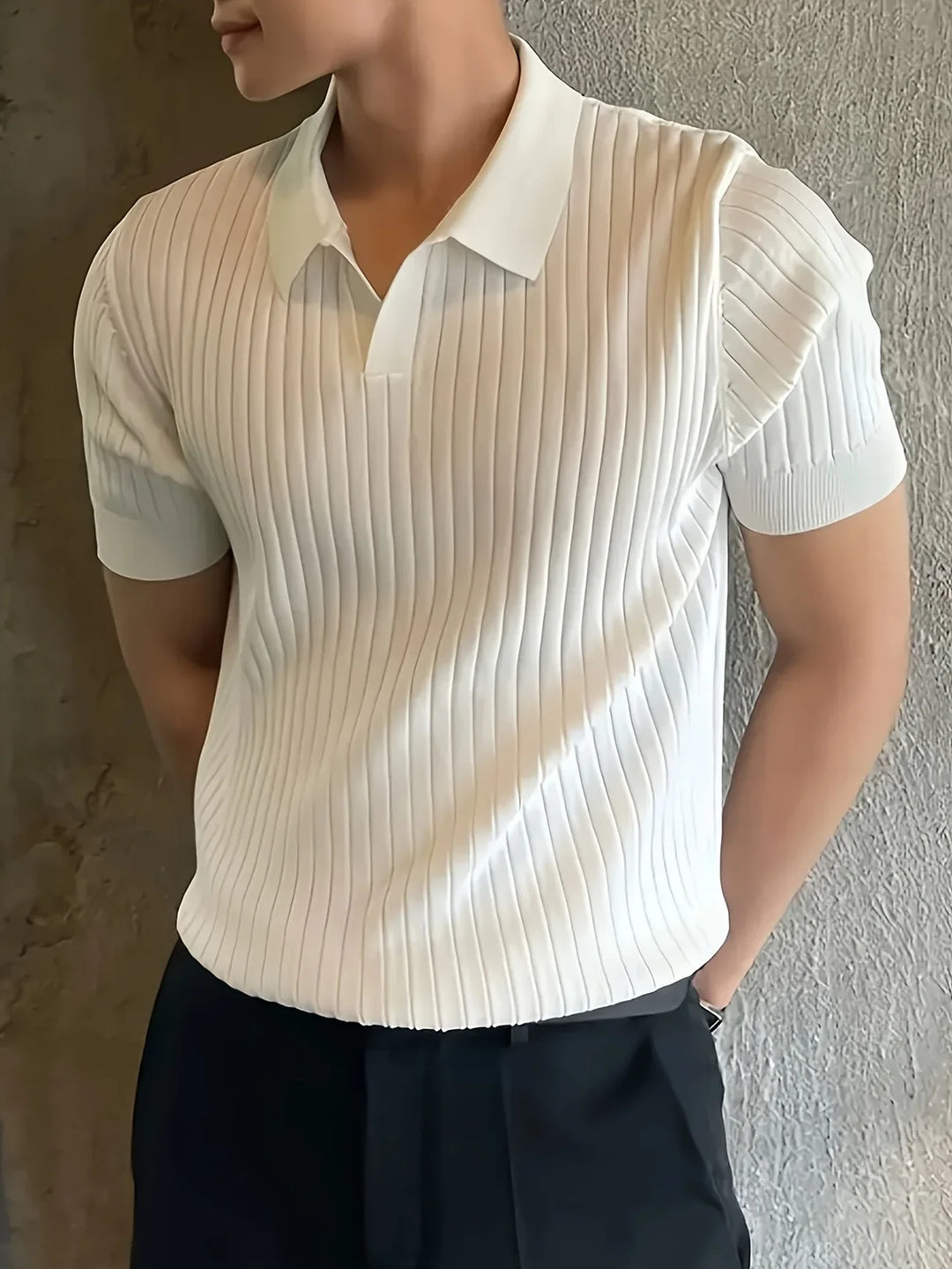 Avgustin - Polo Casual A Mniche Corte