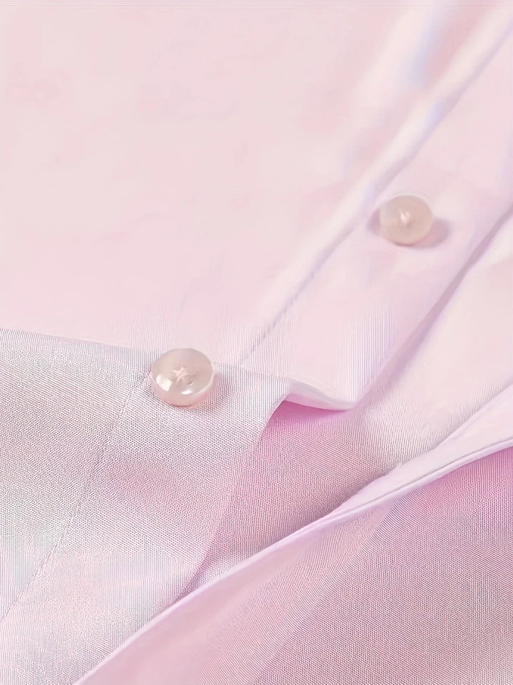 Byron - Elegante Camicia a Maniche Lunghe Con Bottoni
