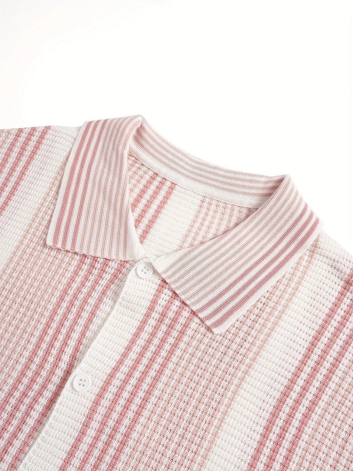 Avram - Camicia casuale a Righe Con Bottoni