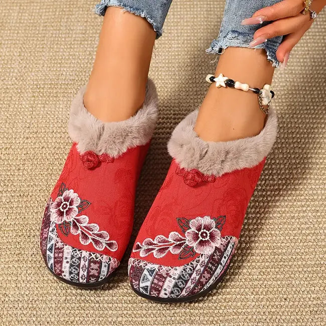 Dannelia - Scarpe Comode in Pelliccia Sintetica