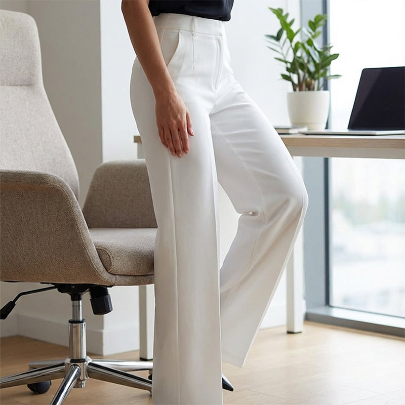 Hodit - Elegante Pantalone Elasticizzato a Vita Alta