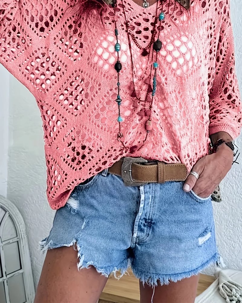 Helenia - Maglione in Maglia Traspirante