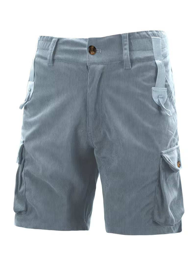 Jorit - Pantaloncini Merci in Velluto a Coste Con Trama 3D