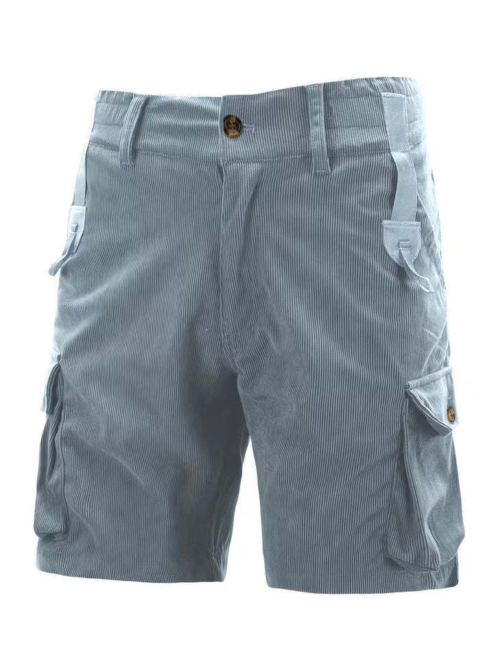 Jorit - Pantaloncini Merci in Velluto a Coste Con Trama 3D